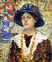 Portrait of a Girl with Flowers