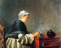 A Lady Taking Tea