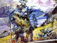 Walchensee: View of the Wetterstein