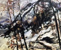 The Herzogstand on Walchensee in the Snow