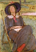 Virginia Woolf in a Deckchair