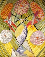 Embroidered Fire Screne