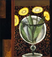 Flowers in a Glass Vase