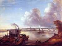 View of Saint Louis from Illinois Town
