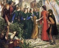 Beatrice, Meeting Dante at a Wedding Feast, Denies him her Salutation