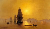 Smoky Sunrise, Astoria Harbor
