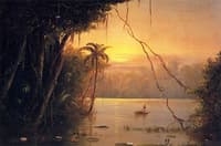 Jungle Scene, Sunset