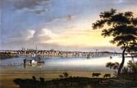 Southeast View of St. Louis from the Illinois Shore