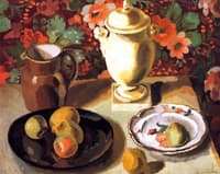 Still LIfe with White Urn