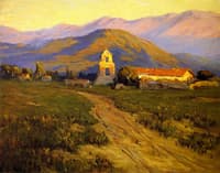 Sunrise, Mission at Pala near San Luis Rey