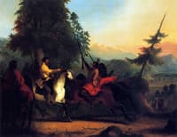 Sir William Drummond Stewart Meeting Indian Chief