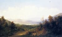 Figures in a Wooded Landscape