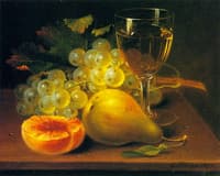 Still Life with Grapes and Glass of Wine