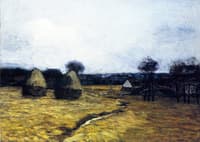 Autumn Haystacks
