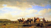 Indians Traveling near Fort Laramie