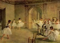 The Dance Foyer at the Opera on Rue le Peletier