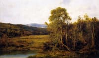 Landscape with Pond and Cabin