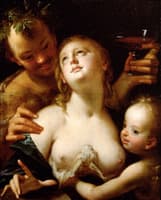 Bacchus, Venus and Amor