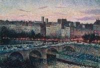 Quai de l'École, Paris, Evening