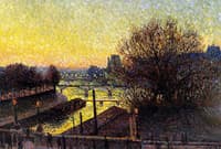 Paris, View of the Seine, Night