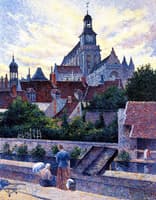 Gisors Cathedral, View from the Fossé aux Tanneurs