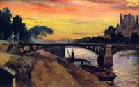 Paris, View of the Seine, Night
