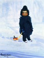 Child with Wagon