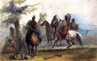Sioux Setting Out on an Expedition to Capture Wild Horses