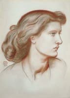 Portrait of Alexa Wilding, Profile to the Right
