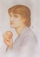Alexa Wilding Holding an Apple