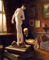 Self-Portrait Painting The Ball Player