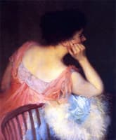 Portrait of a Lady in a Pink Dress