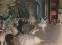 The Rehearsal of the Ballet on Stage