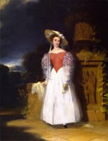Lady in Red Bodice