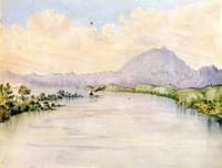 Sacramento River, California, Mount Diablo in the Distance