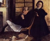 Henri Degas and His Niece, Lucie Degas