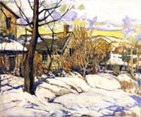 Silvermine Snow Scene