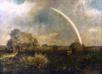 Long Island Landscape with Rainbow