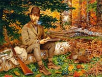 Self Portrait in Hunting Gear