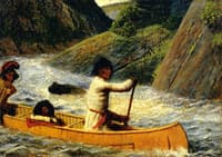 Domenique, Squaw and Child (Rivière Moisie, Labrador Peninsula Expedition)