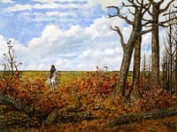 Horseman on the Prairies