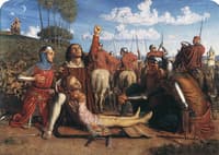 Rienzi vowing to obtain justice for the death of his young brother, slain in a skirmish between the Colonna and the Orsini factions