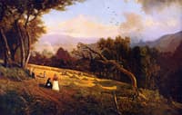 Pastoral Hillside Scene