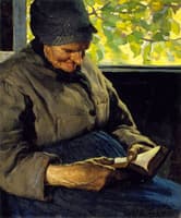 Old Woman Reading