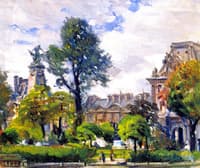 Gardens of the Tuileries, the Louvre
