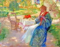 Woman in a Garden