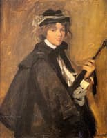 Girl in Black Cape