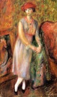 Standing Girl in White Spats