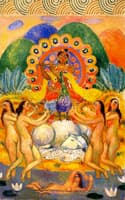 Buddha and the Maidens (A Decoration)