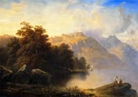 A Swiss Lake Scene